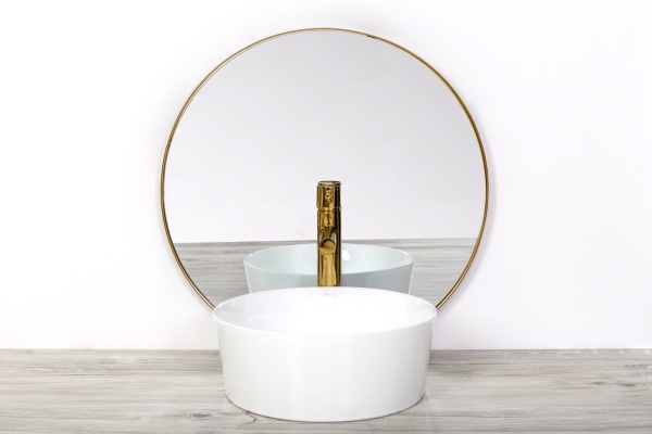 Chiuveta de blat REA Ida, 36x36 X 14 Cm, Montaj Pe Blat, Design Deosebit, Ceramica Sanitara, Alb - Img 2