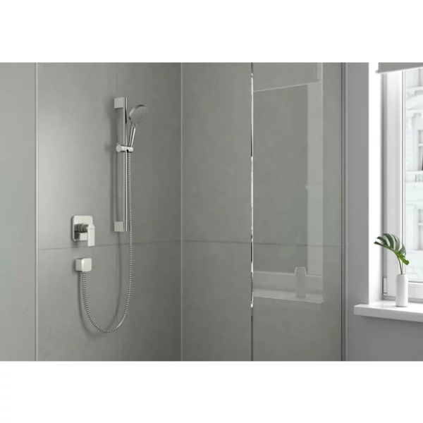 Cot conector dus Hansgrohe FixFit Square crom - Img 3