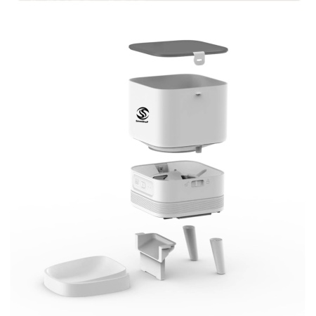 Hranitor Automat SeveShop WiFi, Inregistrare Audio, Functie Dozator pentru Caini si Pisici, Sunet Hranire, Programabil, Capacitate 4L, Control prin App, Usor de Curatat, Rezistent, Ideal pentru Toate Taliile, Alb Uni - Img 4