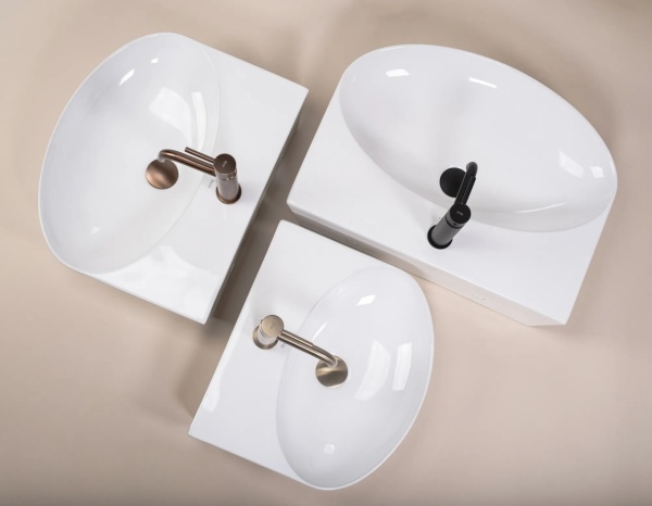 Lavoar ceramic pentru blat REA Kim 46 - Img 3