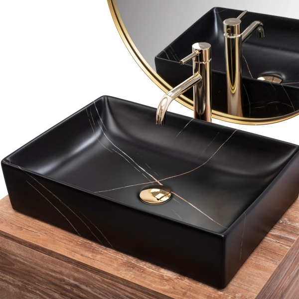 Lavoar de blat REA INGA black marble - Img 5