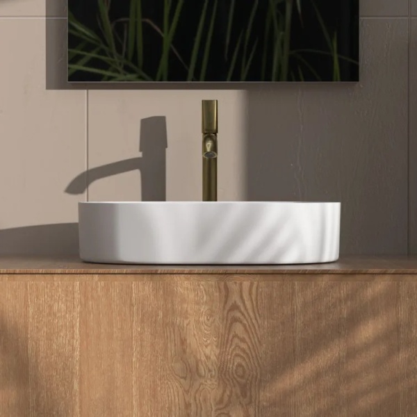 Lavoar pe blat Rea NADIA 60 WHITE MATT - Img 2