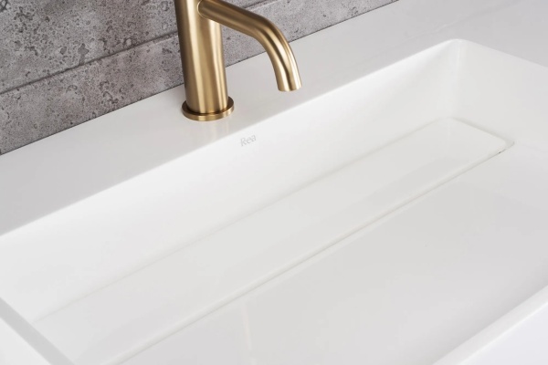 Lavoar pentru blat Archi 75 cm , Culoare alb - Img 5