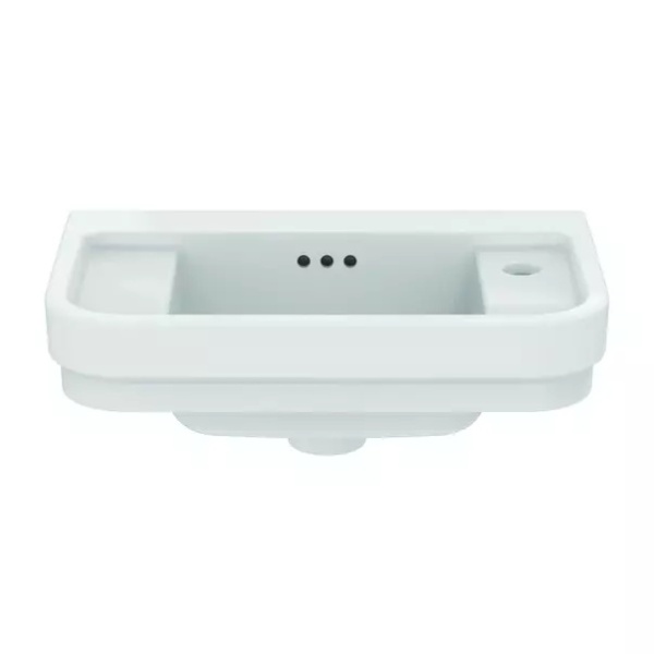 Lavoar suspendat Ideal Standard Atelier Calla alb lucios 50 cm cu orificiu baterie dreapta - Img 4