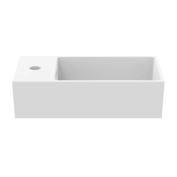 Lavoar suspendat Ideal Standard Atelier Extra 45 cm alb mat cu orificiu baterie si preaplin stanga - Img 2