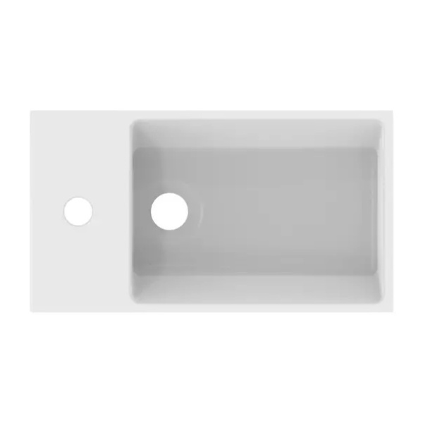 Lavoar suspendat Ideal Standard Atelier Extra alb mat 45 cm cu orificiu baterie si preaplin stanga - Img 4