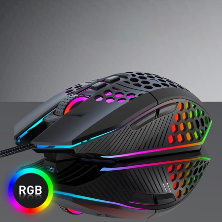 Mouse Profesional pentru Gaming &amp; Office ODISSEY LIFE®, 8000 DPI 6 trepte, Iluminare RGB, 7 Butoane, Programabil, Black - Img 4
