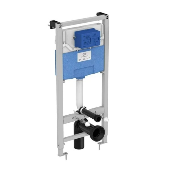 Pachet vas wc suspendat Rea Carlo, capac softclose, rezervor incastrat Ideal Standard Ideal Standard ProSys si clapeta Ideal Standard ProSys auriu - Img 7