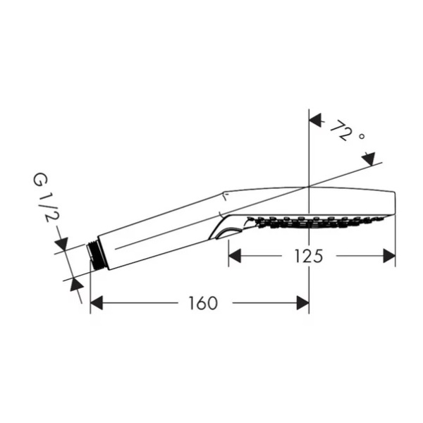 Para de dus Hansgrohe Raindance Select S 120 auriu lucios 3 functii - Img 6
