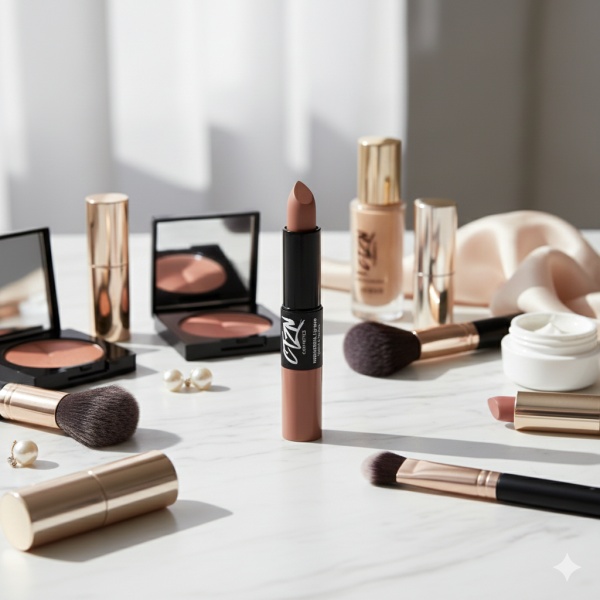 Ruj si creion de buze CTZN, Nudiversal Lip Duo, rezistent la apa, cu unt de mango salbatic, KohSamui - Img 5