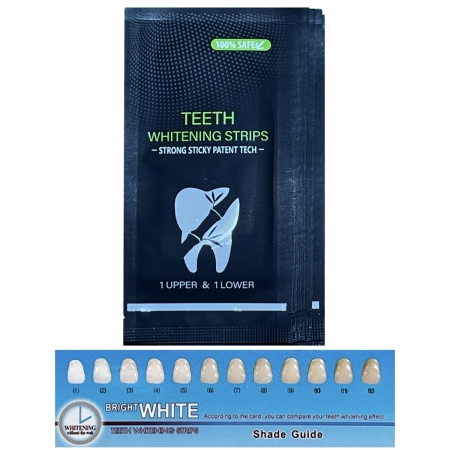 Set Benzi pentru albirea dintilor cu carbune activ, Fara peroxid, NeoSimply, 14 plicuri, 28 strips 65 g - Img 3