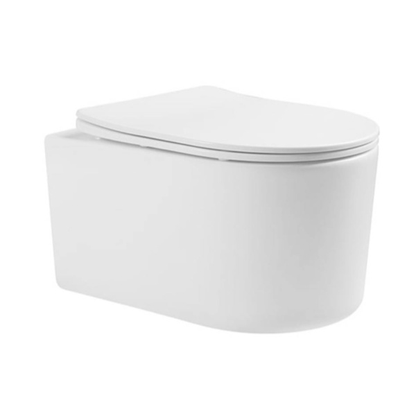 Set Bideu Si Vas WC PRO LORENTO, Montaj Suspendat, Ceramica Sanitara, Capac Slim Soft-Close Duroplast Inclus, Alb Lucios - Img 2