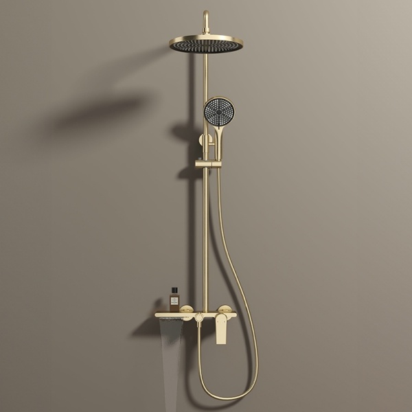 Set de dus AMANDA, Cu trei functii, Design modern , Culoare Brushed Gold - Img 5