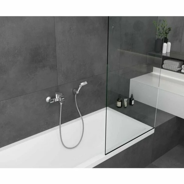 Set de dus cu porter Hansgrohe Vernis Blend 100 Vario 2 functii crom lucios - Img 2