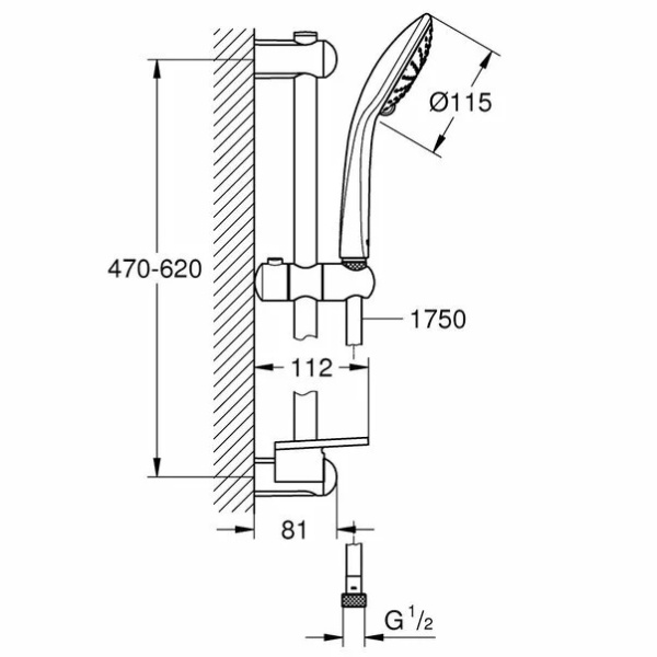 Set de dus Grohe Euphoria 110 Duo crom lucios - Img 2