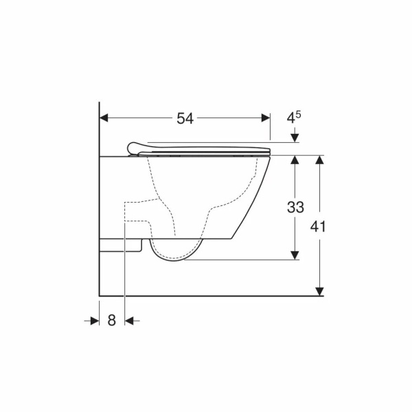 Set Geberit Smyle Square Rimfree vas wc suspendat cu capac slim softclose - Img 6