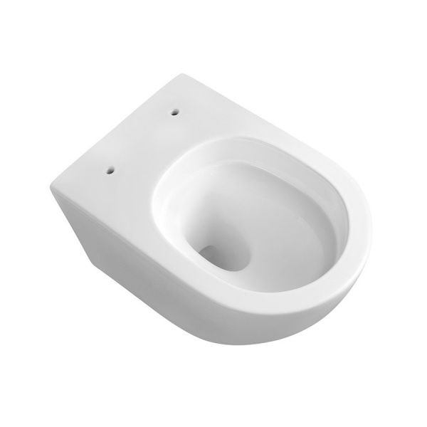SET Vas WC+BIDEU VILA WHITE, Sistem inovator de spalare Rimless Tornado, Suspendat, Ceramica sanitara, Capac Slim Premium Soft-Close Inclus - Img 5