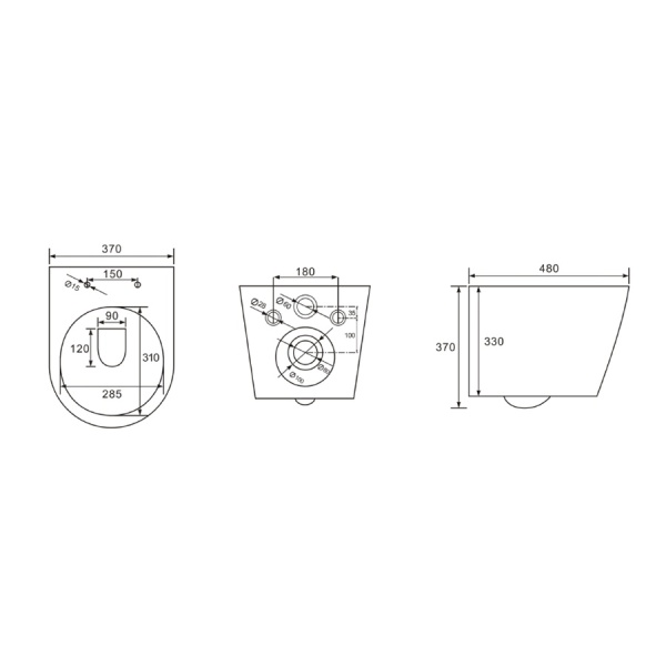 Set Vas WC PRO GEBERIT, Montaj Suspendat, Ceramica Sanitara, Vas WC SONATA Clementina RIMLESS + Capac Soft-Close STANDARD Inclus + Cadru + Clapeta - Img 2