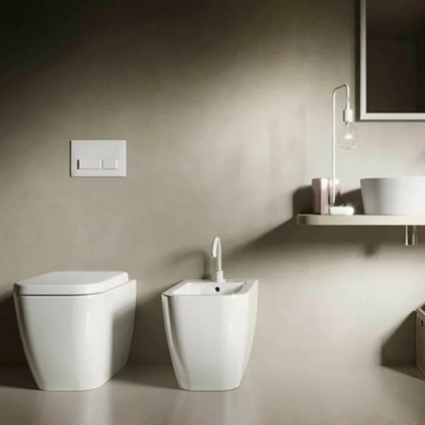 Vas wc pe pardoseala Hatria Bianca Back-to-Wall Rimless - Img 5