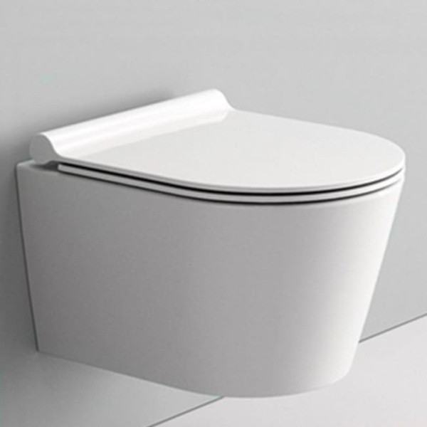 Vas WC PRO SONET SLIM Rimless, Suspendat, Ceramica, 50 x 36 x 35.5 cm, scaun duroplast soft-close, Alb - Img 3