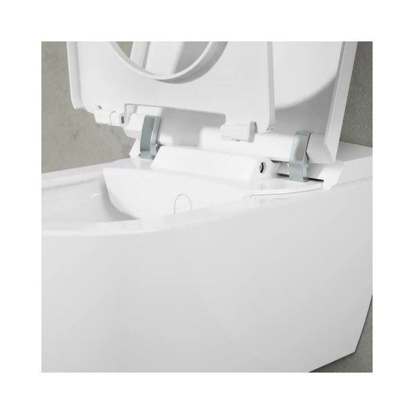 Vas wc suspendat Villeroy&amp;Boch ViClean-I 100 cu functie de bideu electric, Culoare Alb - Img 4