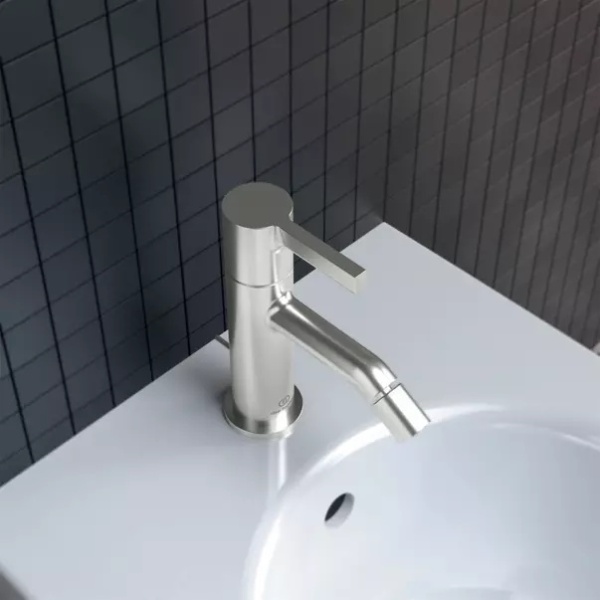 Baterie bideu Ideal Standard Atelier Joy argintiu Silver Storm cu ventil - Img 6