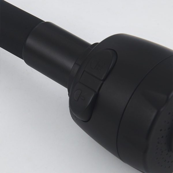 Baterie de bucatarie monocomanda cu montaj pe perete Dover cu gat flexibil negru mat - Img 5