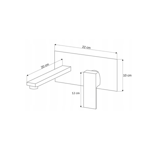 Baterie incastrata pentru lavoar,cu E-BOX inclus PRO FATTER,crom - Img 4