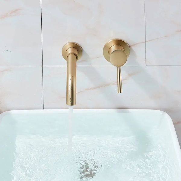 Baterie incastrata REA LUNGO LONG brushed gold+box - Img 3