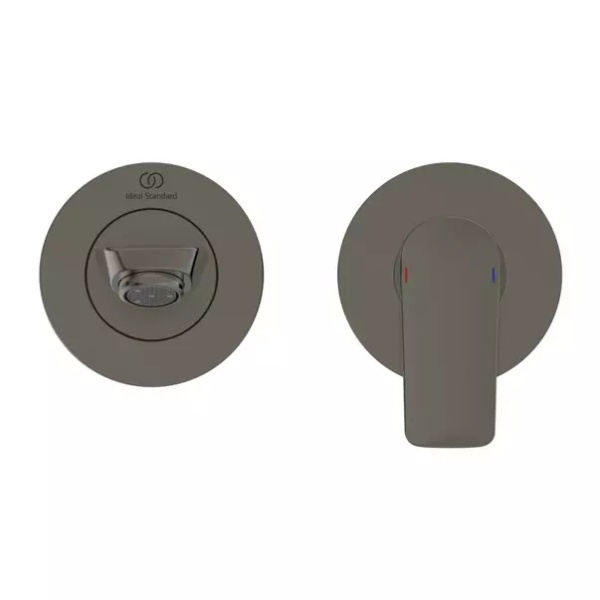 Baterie lavoar incastrata Ideal Standard Connect Air pipa 23 cm gri Magnetic Grey fara corp ingropat - Img 2