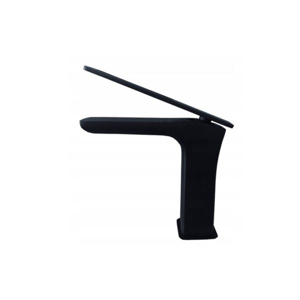 Baterie lavoar PRO TREVI Low Black, Montaj pe lavoar, inaltime12 cm, finisaj Negru Mat - Img 3