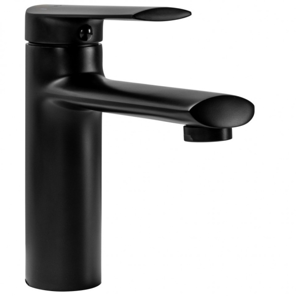 Baterie lavoar REA BUZZ Black Low, Inaltime 16 cm, culoarea Negru - Img 2
