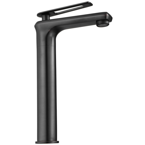 Baterie Lavoar REA ROMANO BLED OLD BLACK HIGH , Montaj Pe Blat, Capat Fix, Inaltime 26 Cm, Finisaj Negru Mat - Img 6