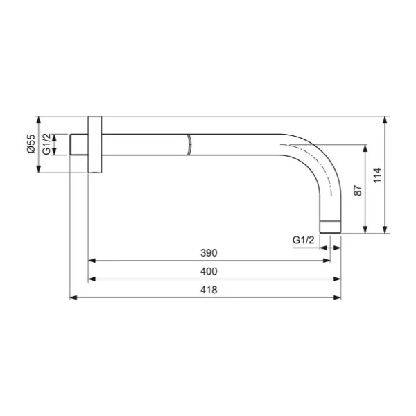 Brat de dus Ideal Standard IdealRain 40 cm rose mat - Img 3
