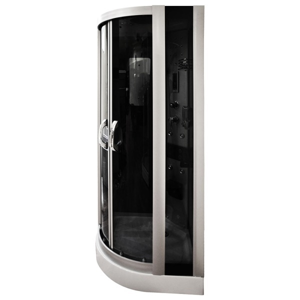 Cabina de dus cu hidromasaj MO-06089, culoare Negru, 80x80x212 cm - Img 3