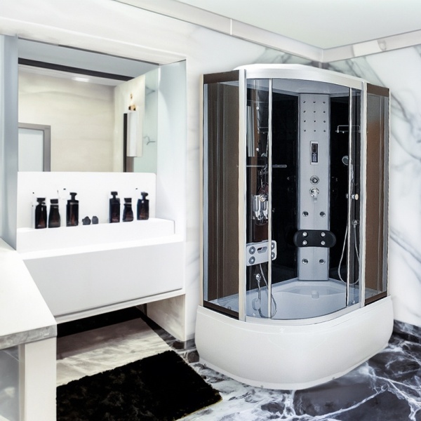 Cabina de dus cu hidromasaj si sauna, Dimensiune 120x80, Dreapta - Img 2
