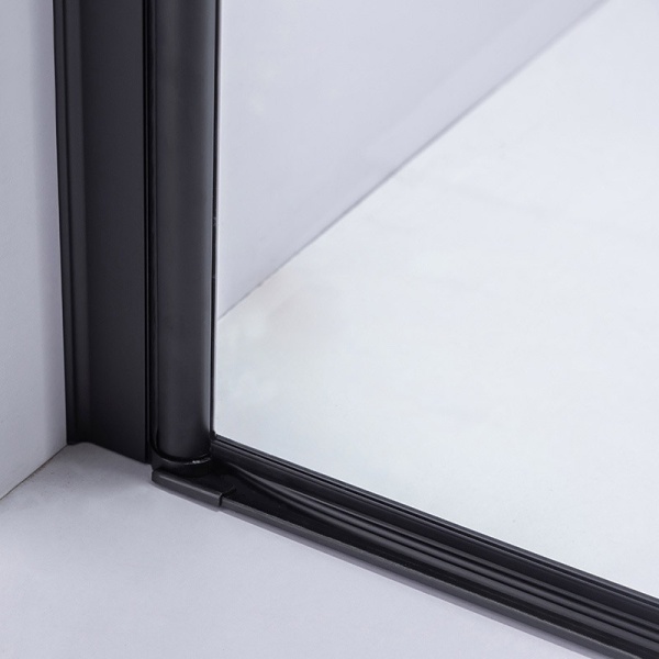 Cabina de dus cu sticla securizata rame negre ZES-BS04B 90 x 90 cm - Img 6