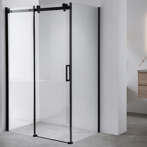 Cabina De Dus Dreptunghiulara BS14B, Dimensiune 110x90cm, Culoare Negru - Img 6