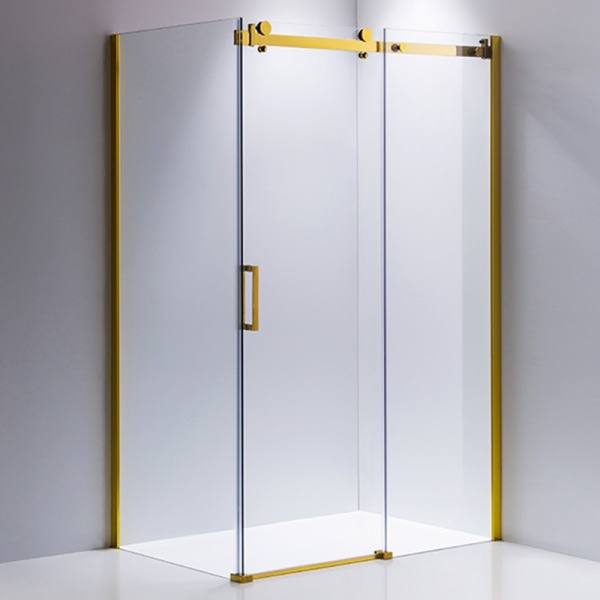 Cabina de dus KZ203C Dreptunghiulara 120x80cm ,Design Modern , Culoare Auriu - Img 6