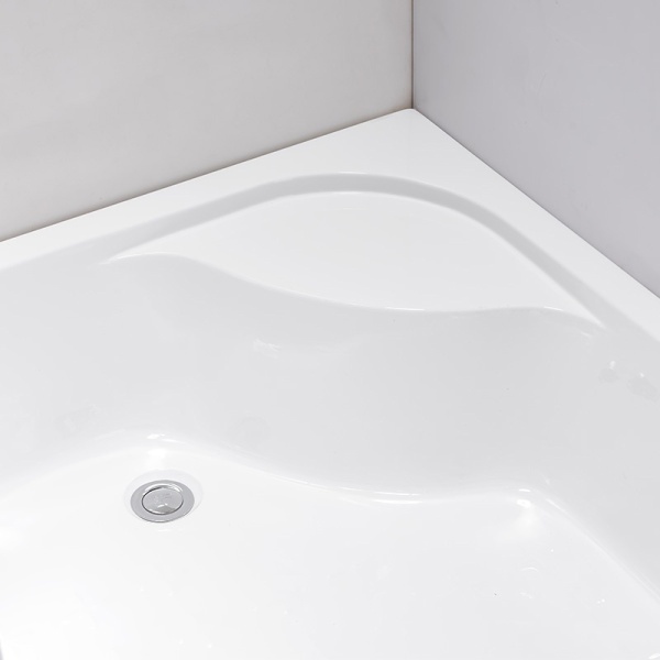 Cabina de dus Maja/De dreapta 115x85cm, Usi Glisante, Design Modern Crom + Cada de dus inalta - Img 6