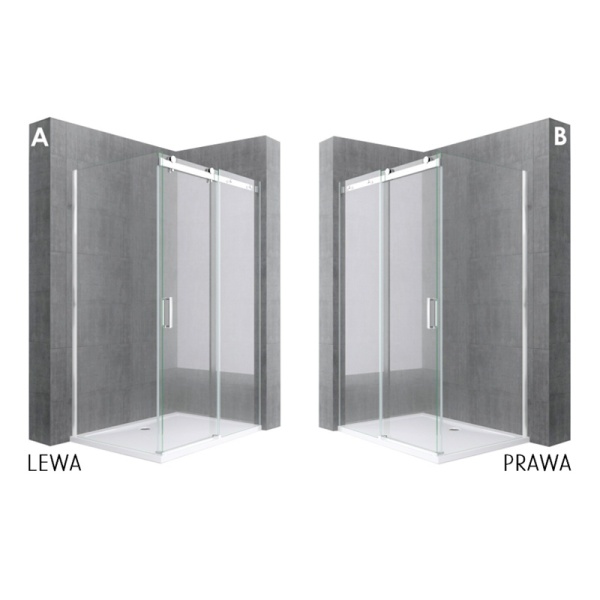 Cabina de dus MONTANA, Dimensiuni La Alegere, Grosime sticla 8 mm, Set montaj inclus - Img 2