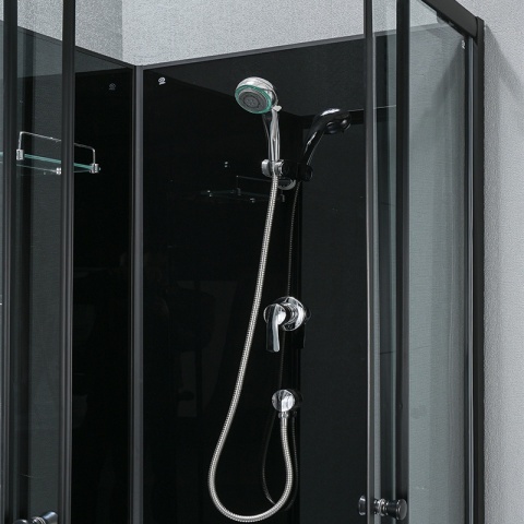 Cabina de dus patrata cu hidromasaj, Dimensiune 90x90 cm, Inaltime 210 cm - Img 6