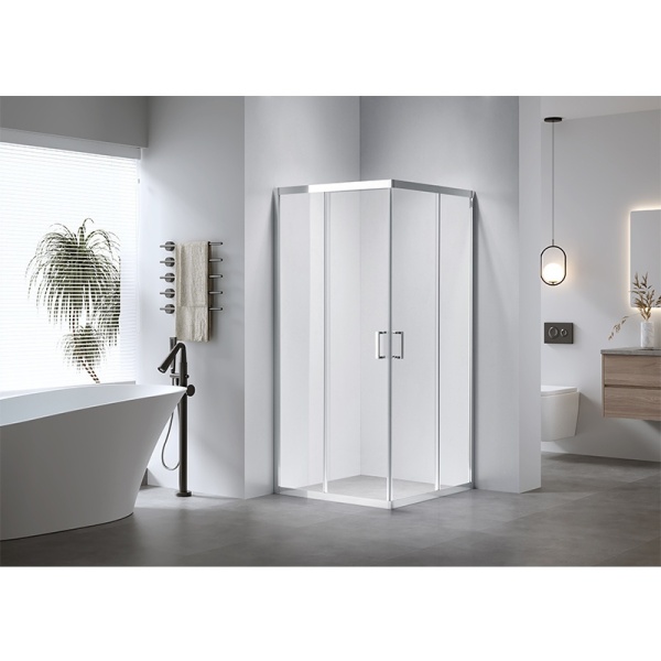 Cabina de dus patrata KZ102A, Culoare Crom , Dimensiune 80x80cm - Img 4