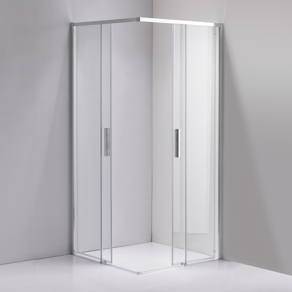 Cabina de dus Patrata Super Slim Nova, Dimensiune 80x80cm, Culoare Crom - Img 3