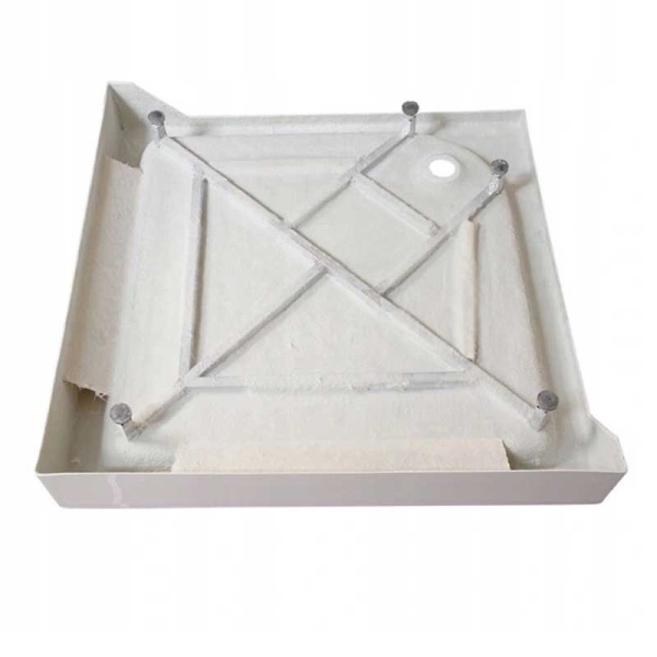 Cabina de dus patrata WSH309B , cu cadita de dus 90x90cm , Culoare Gri - Img 4