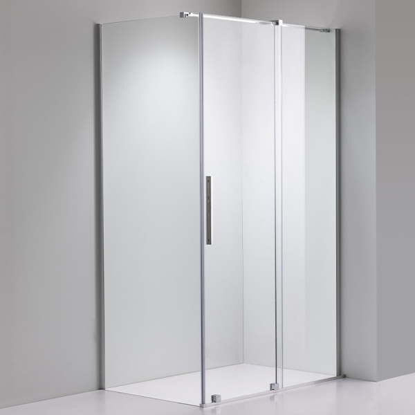 Cabina de dus rectangulara ASTRA-CH-A-130+B80+E crom 130x80 cm 8 mm - Img 5