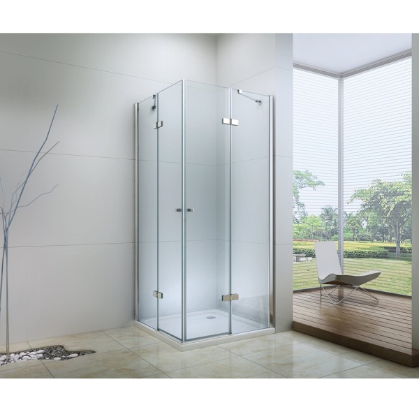 Cabina De Dus Rectangulara PRO KARLO (DUO), Usi Pliabile, Sticla Securizata 6/8 Mm, Inaltime 195 Cm - Img 3