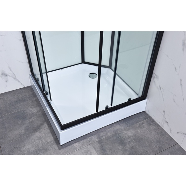 Cabina dus de colt cu hidromasaj, Cadita patrata, 80x80cm, Inaltime 210 cm - Img 12