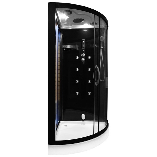 Cabina multifunctionala MO-1751B TRIO, Sauna uscata, Sauna cu aburi si cabina de dus, 180x110x223 cm, Varianta Stanga - Img 2