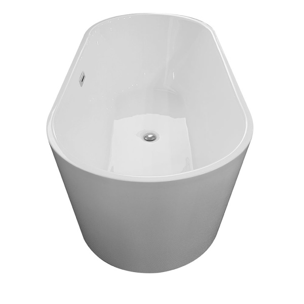 Cada de Baie de Sine Statatoare 170x80x58cm, Design Modern , Culoare Alb - Img 2